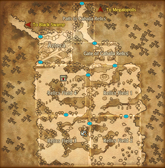 Caballa Relics Map