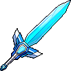 Blue Sturdy Robot Sword Form
