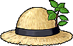 Green Sprout Straw Hat Form