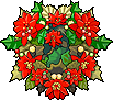 Christmas Poinsettia Shield